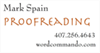 Mark Spain Proofreading Mark Spain Proofreading